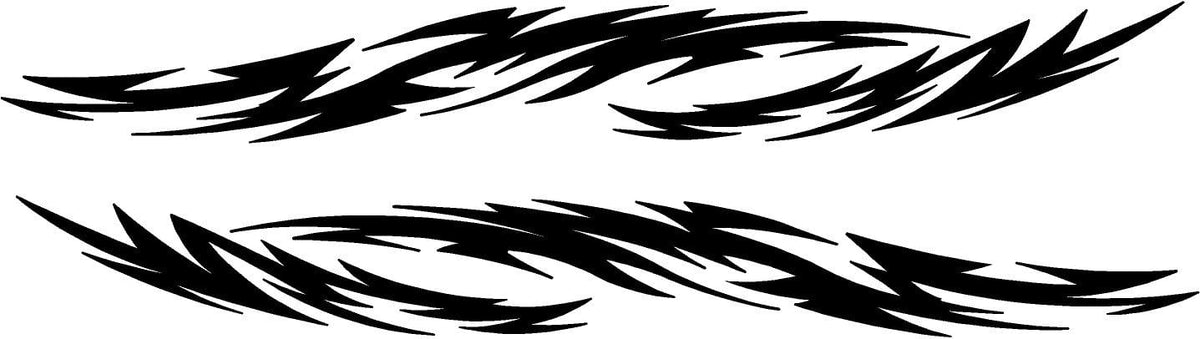 tribal vinyl cut flames decals kit for truck